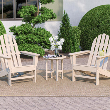 POLYWOOD Classic Adirondack 3-Piece Set - Sand